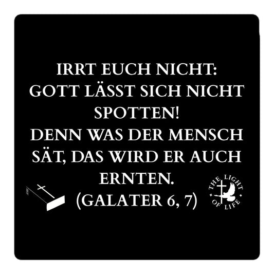 Blasenfreie Aufkleber Bibelvers Galater auf Aufklebern! Zeige deinen Glauben.