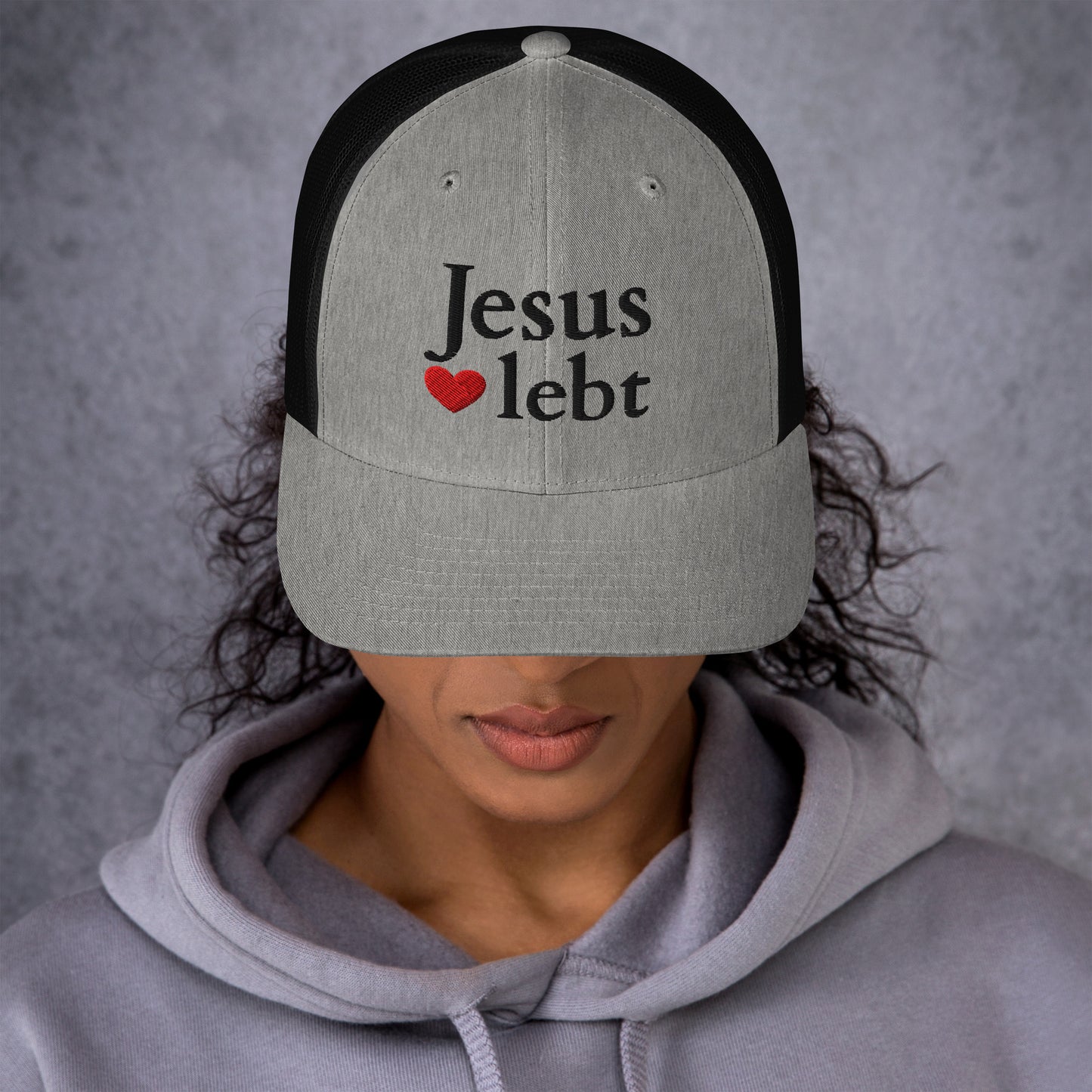 Jesus lebt - Trucker-Cap DE faith design by The Light of Life