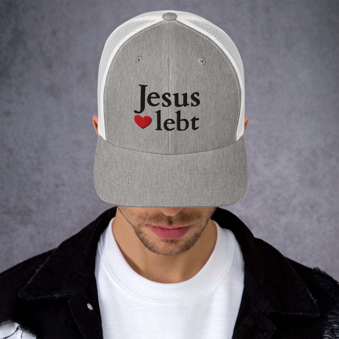 Jesus lebt - Trucker-Cap DE faith design by The Light of Life
