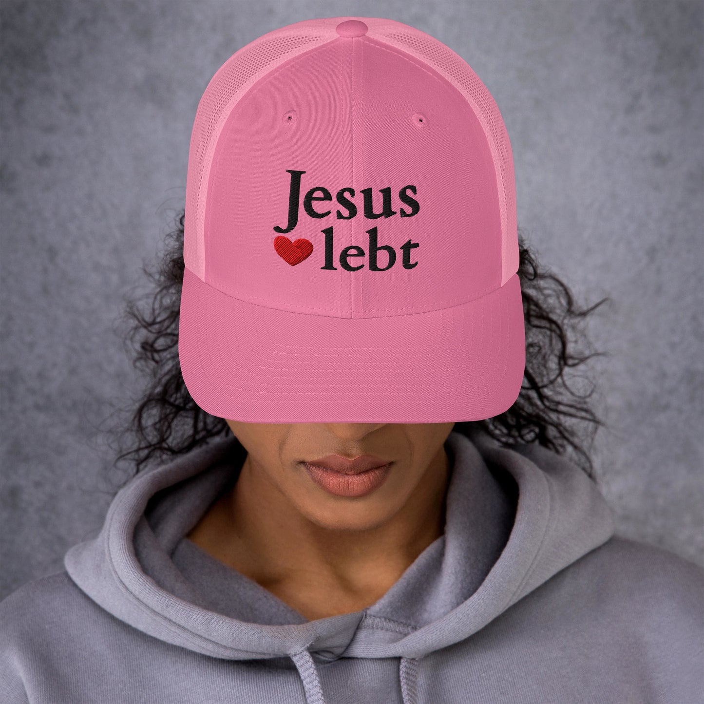 Jesus lebt - Trucker-Cap DE faith design by The Light of Life