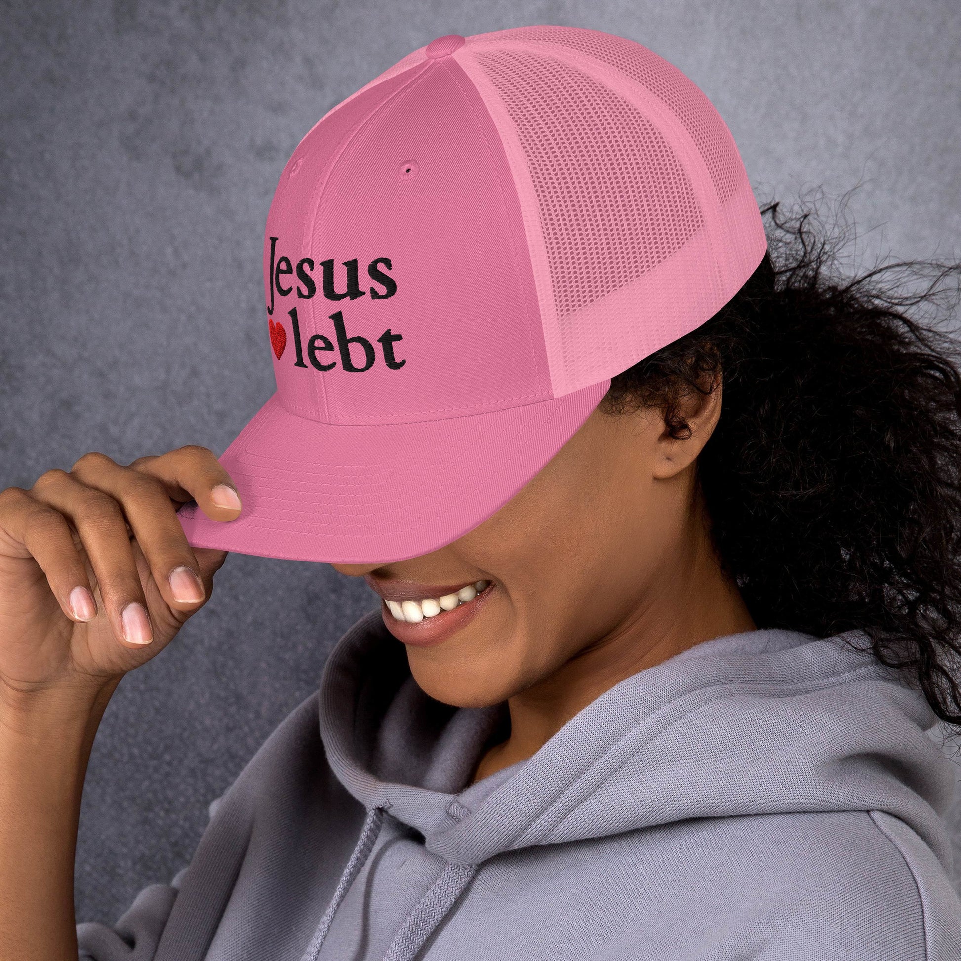 Jesus lebt - Trucker-Cap DE faith design by The Light of Life