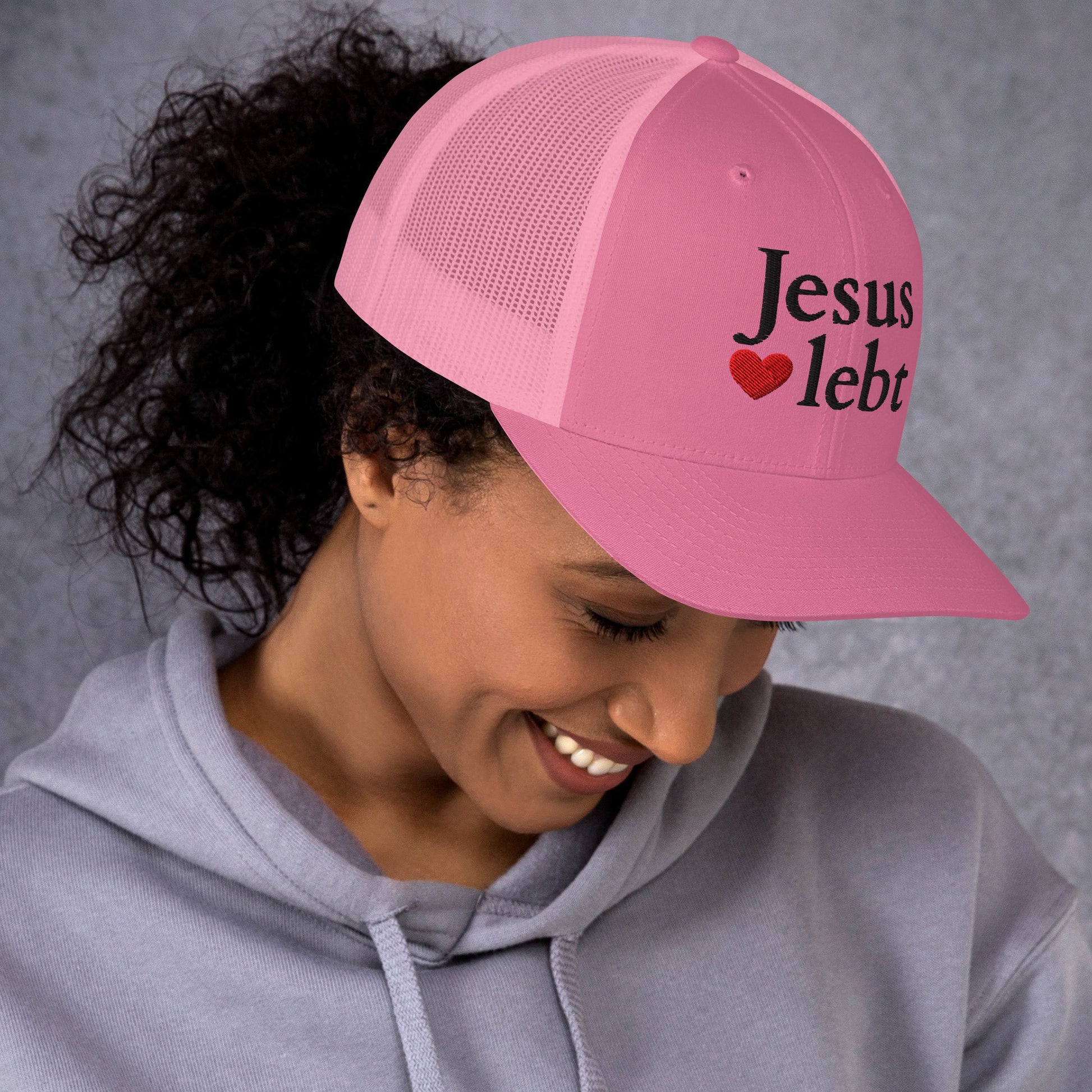Jesus lebt - Trucker-Cap DE faith design by The Light of Life
