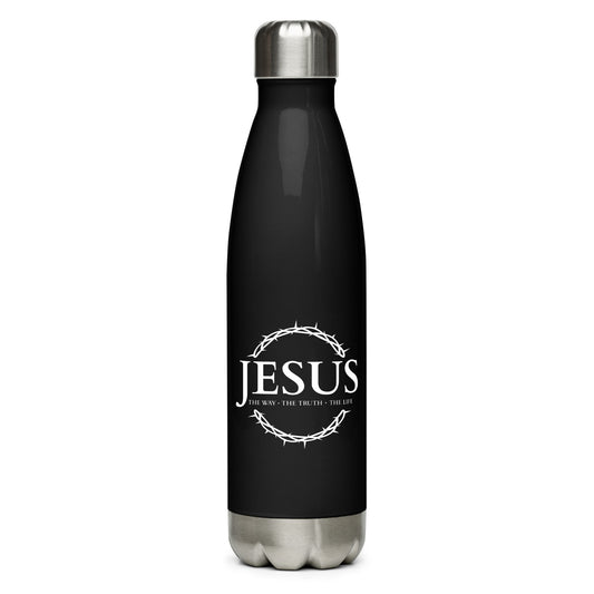 JESUS, the Way, The Truth, The Life - Stainless steel water bottle EN ${variant-option} faith design by The Light of Life