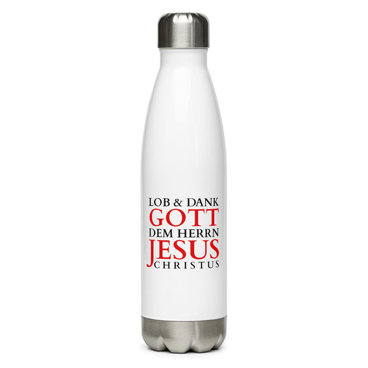 Lob & Dank dem Herrn Jesus - Edelstahl Trinkflasche ${variant-option} faith design by The Light of Life