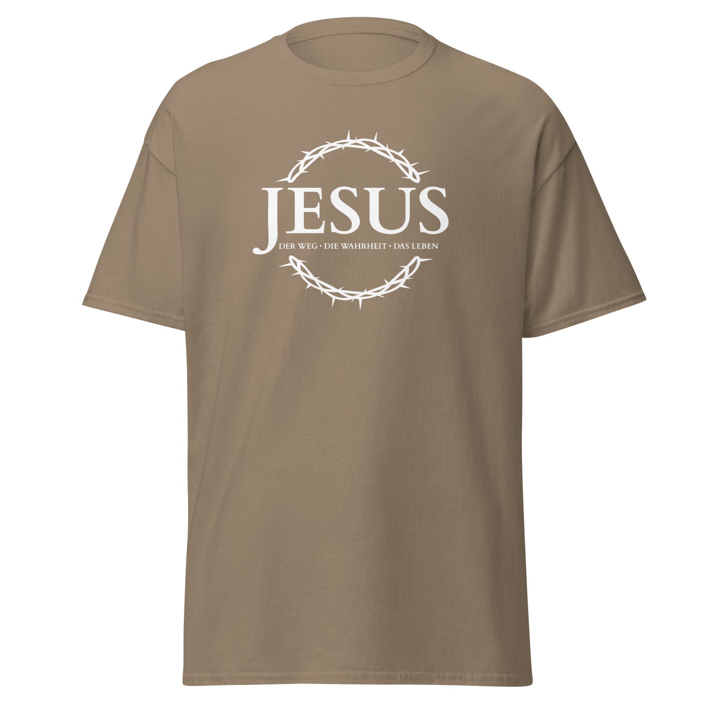 JESUS - der Weg, die Wahrheit, das Leben - Klassisches Unisex T-Shirt - dunkles Design - DE ${variant-option} faith design by Das Licht des Lebens