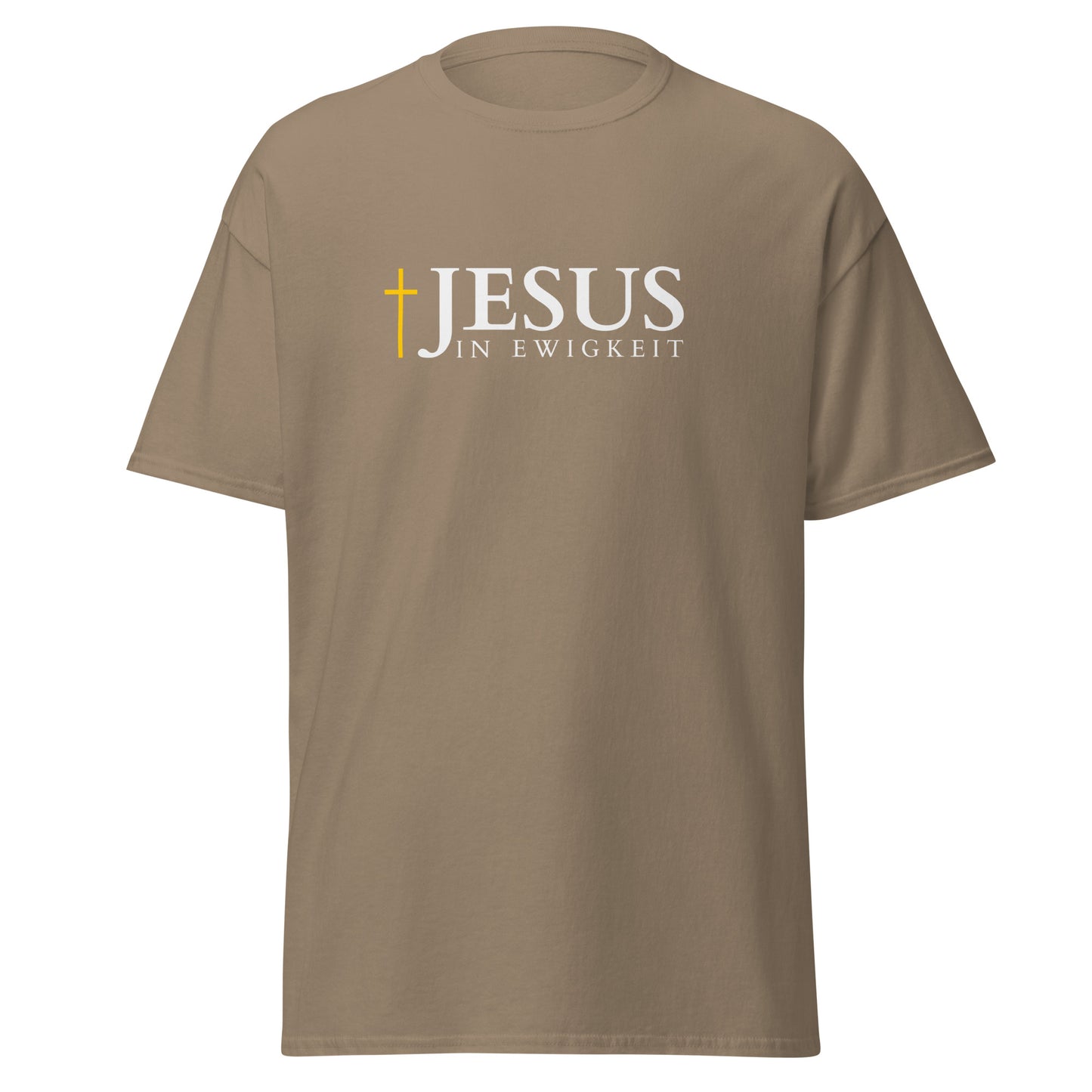 JESUS in EWIGKEIT - Klassisches Unisex T-Shirt - dunkles Design - DE ${variant-option} faith design by Das Licht des Lebens