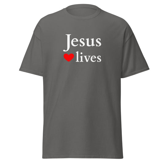 Jesus lives - Unisex classic tee - dark design - EN faith design by Das Licht des Lebens