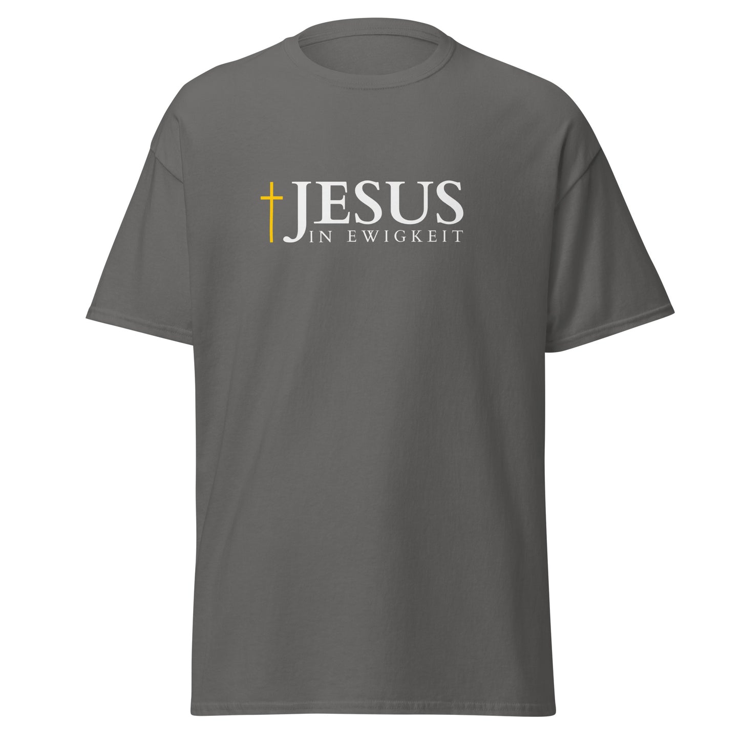 JESUS in EWIGKEIT - Klassisches Unisex T-Shirt - dunkles Design - DE ${variant-option} faith design by Das Licht des Lebens