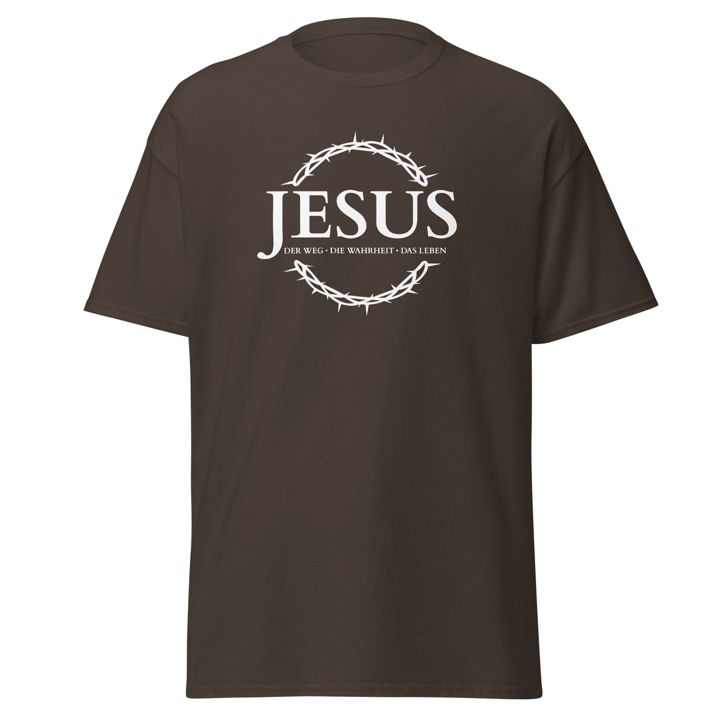 JESUS - der Weg, die Wahrheit, das Leben - Klassisches Unisex T-Shirt - dunkles Design - DE ${variant-option} faith design by Das Licht des Lebens