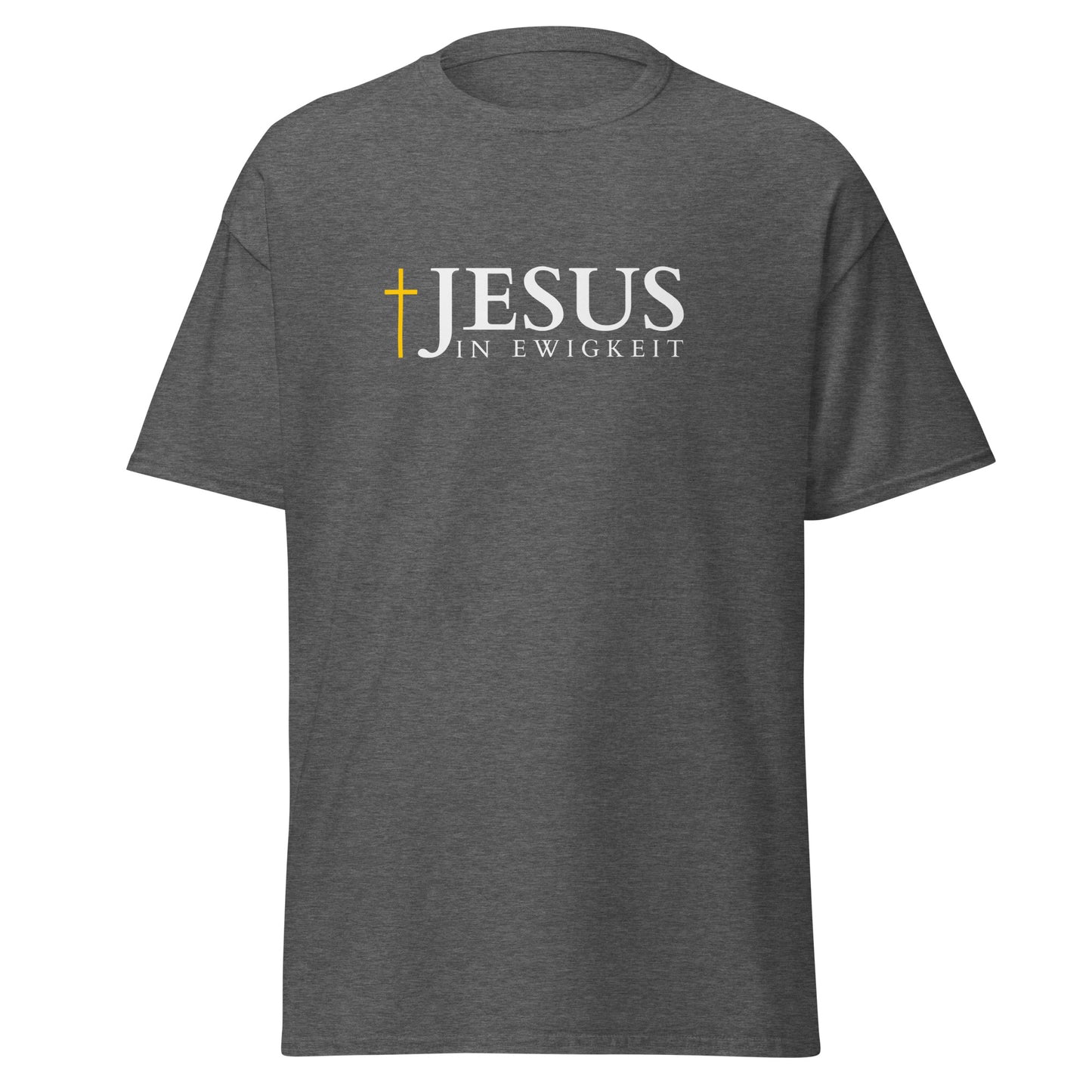 JESUS in EWIGKEIT - Klassisches Unisex T-Shirt - dunkles Design - DE ${variant-option} faith design by Das Licht des Lebens