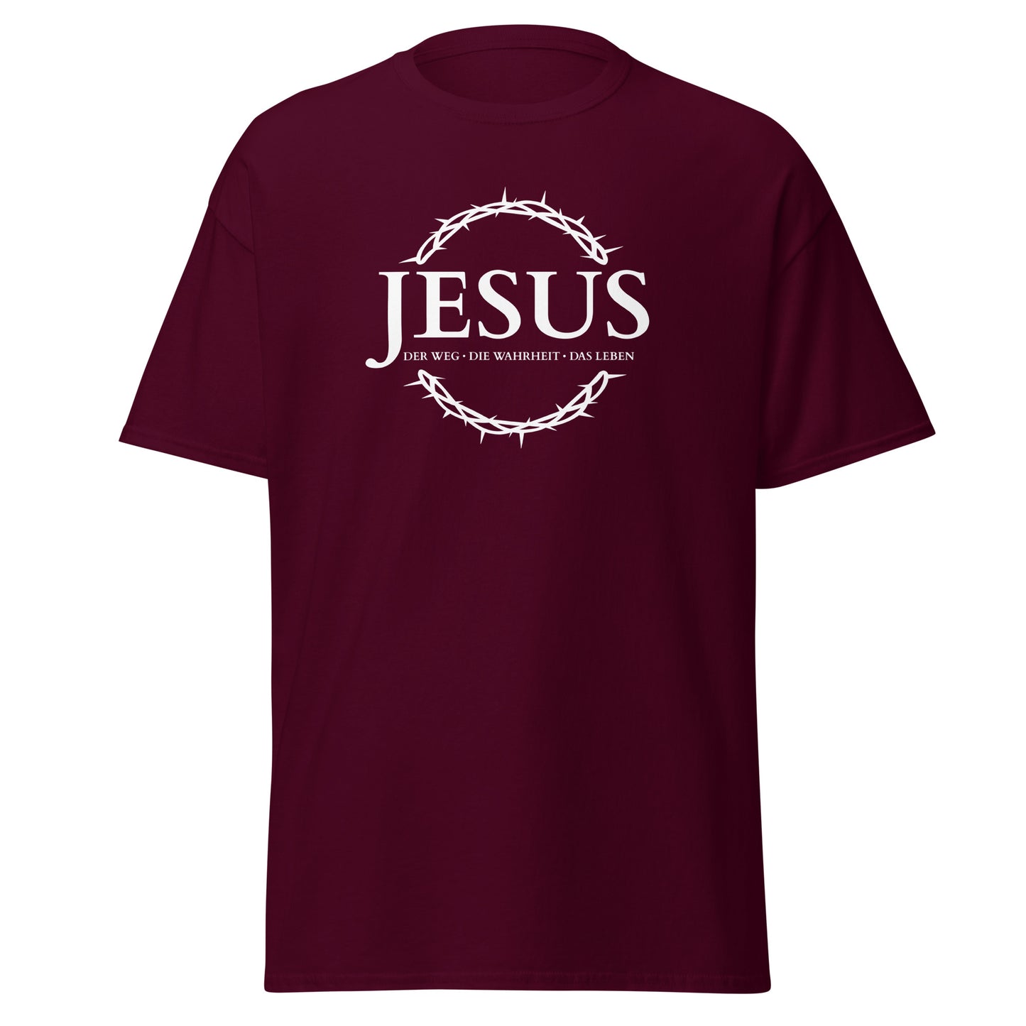 JESUS - der Weg, die Wahrheit, das Leben - Klassisches Unisex T-Shirt - dunkles Design - DE ${variant-option} faith design by Das Licht des Lebens