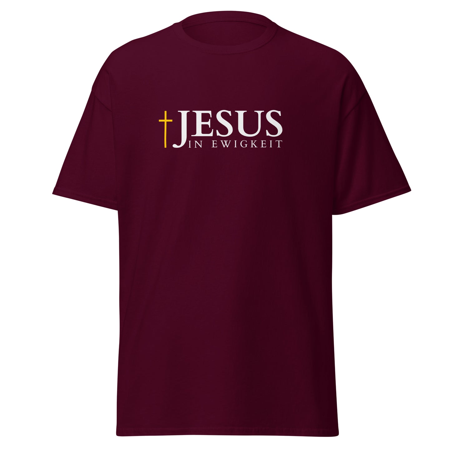 JESUS in EWIGKEIT - Klassisches Unisex T-Shirt - dunkles Design - DE ${variant-option} faith design by Das Licht des Lebens