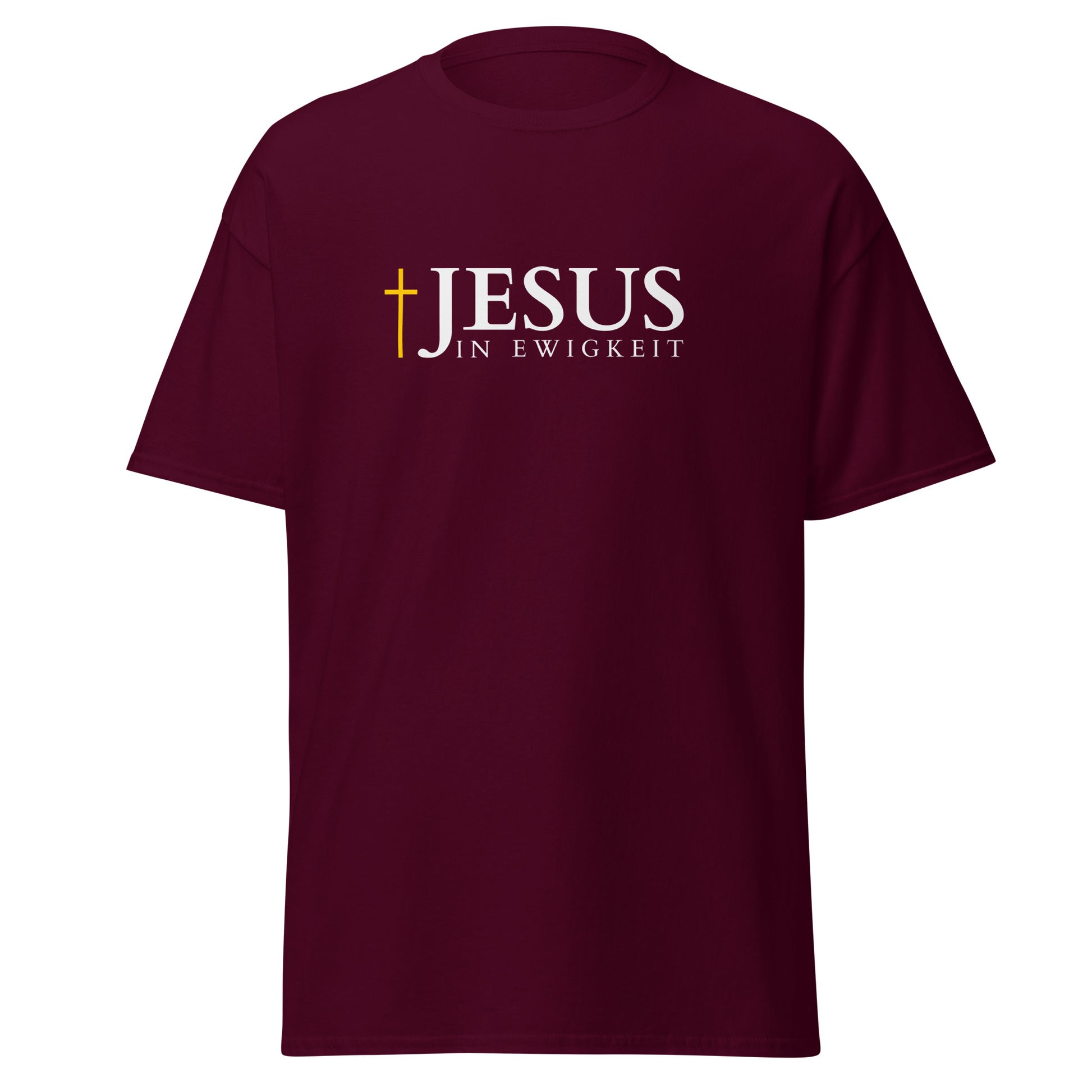 JESUS in EWIGKEIT - Klassisches Unisex T-Shirt - dunkles Design - DE ${variant-option} faith design by Das Licht des Lebens