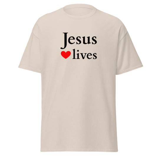Jesus lives - Unisex classic tee - bright design - EN faith design by Das Licht des Lebens