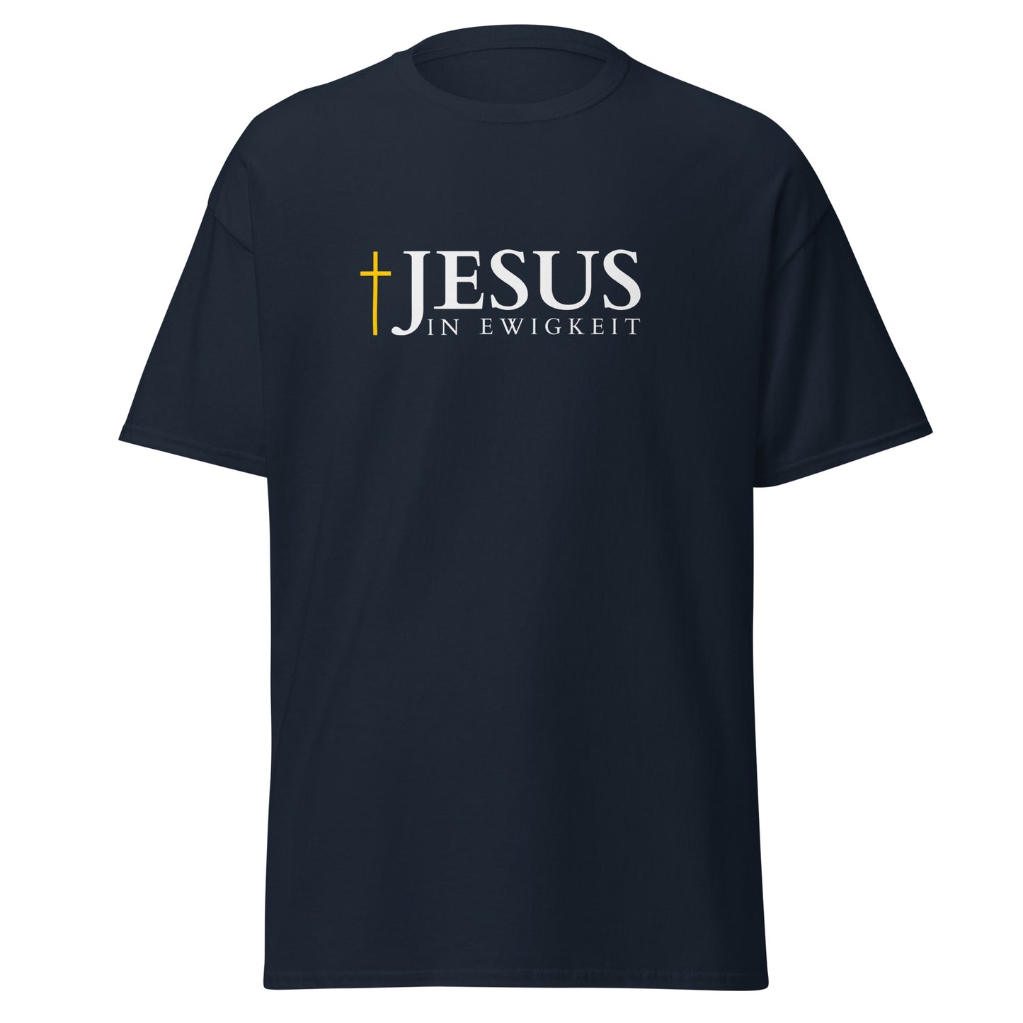 JESUS in EWIGKEIT - Klassisches Unisex T-Shirt - dunkles Design - DE ${variant-option} faith design by Das Licht des Lebens