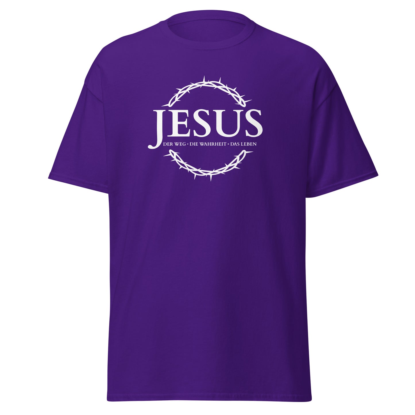 JESUS - der Weg, die Wahrheit, das Leben - Klassisches Unisex T-Shirt - dunkles Design - DE ${variant-option} faith design by Das Licht des Lebens
