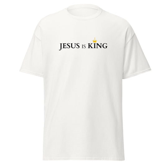 JESUS is KING - Unisex classic tee - bright design - EN ${variant-option} faith design by Das Licht des Lebens