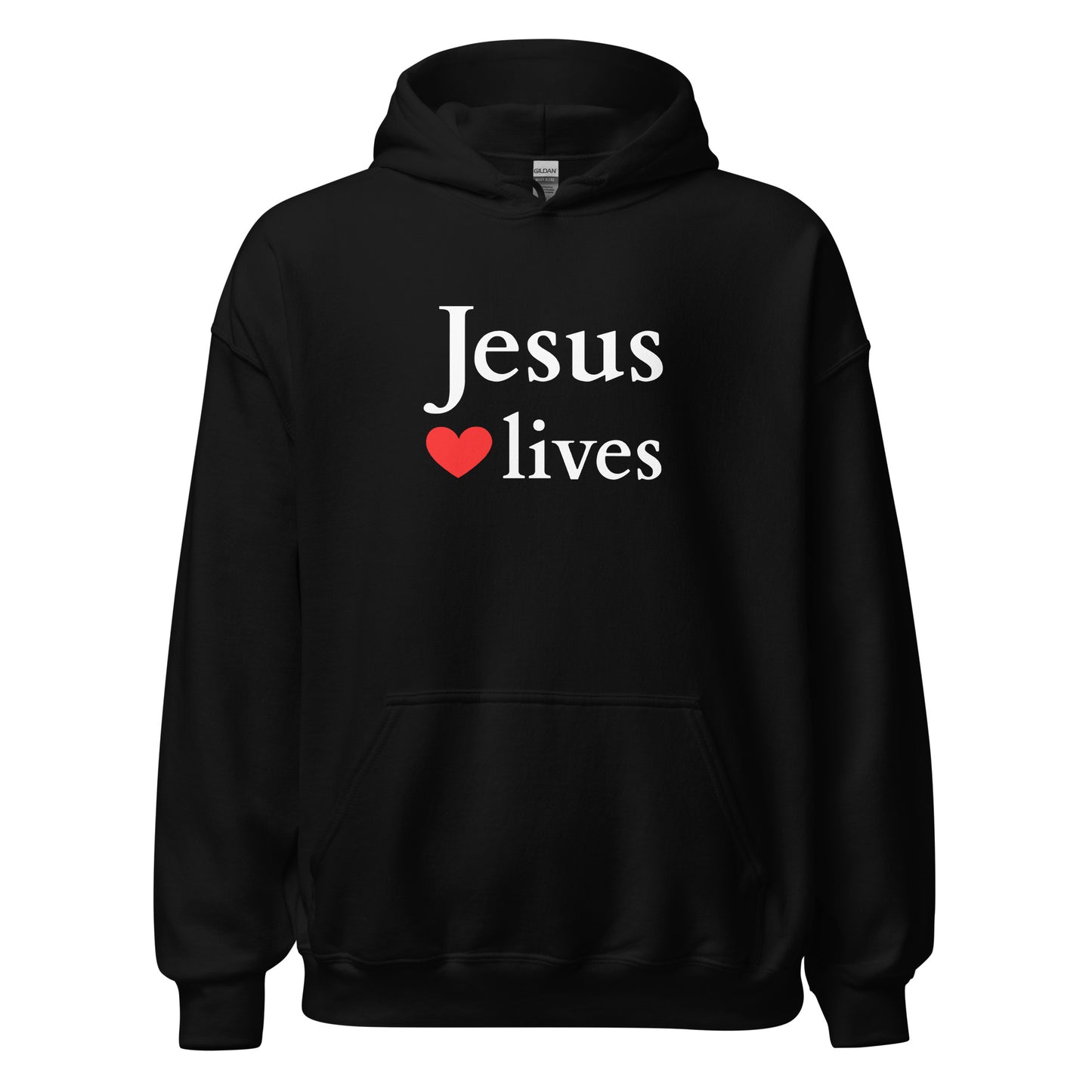 Jesus lives - Unisex Hoodie - dark design - EN faith design by Das Licht des Lebens