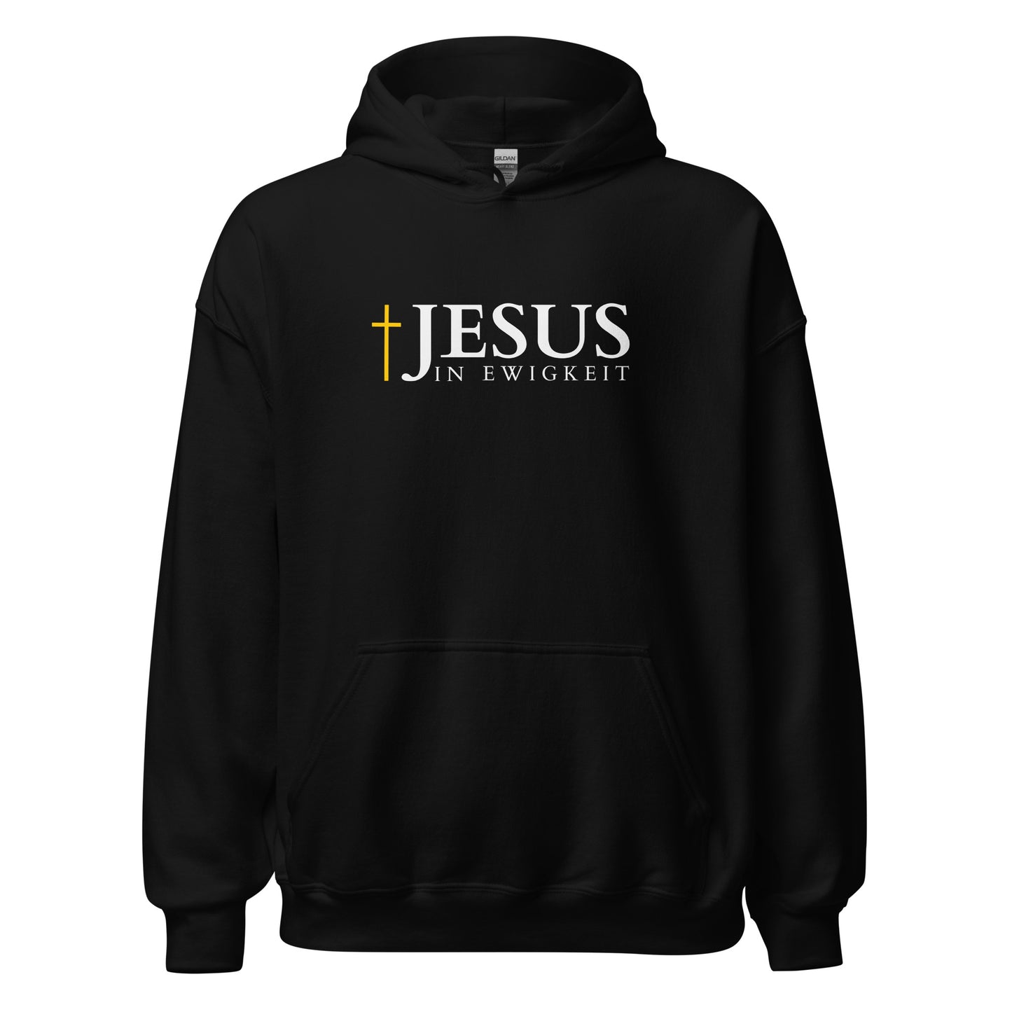 JESUS in EWIGKEIT - Unisex-Kapuzenpullover - dunkles Design - DE ${variant-option} faith design by The Light of Life