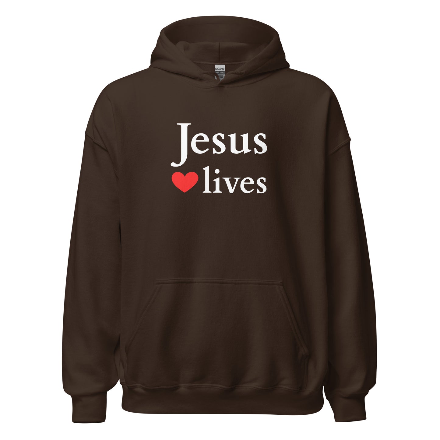 Jesus lives - Unisex Hoodie - dark design - EN faith design by Das Licht des Lebens
