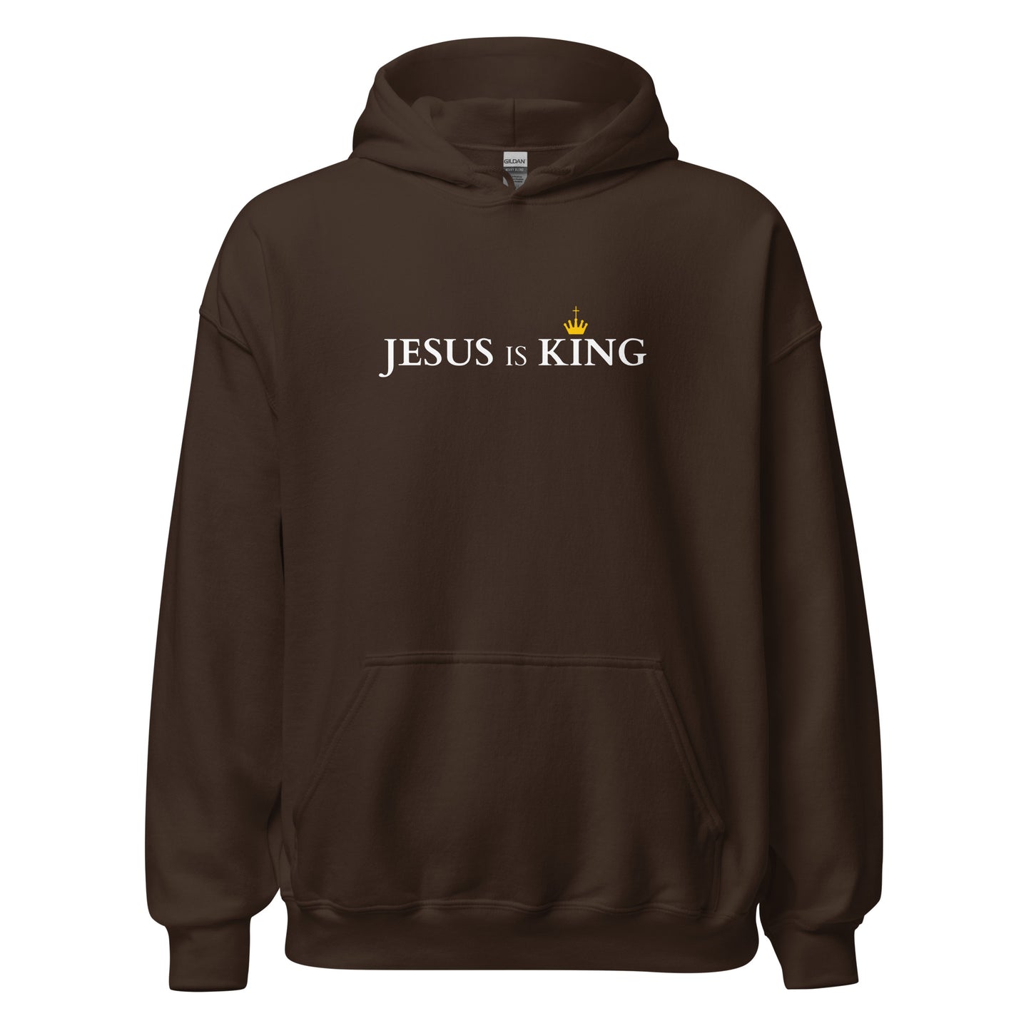 JESUS is KING - Unisex Hoodie - dark Design - EN faith design by The Light of Life