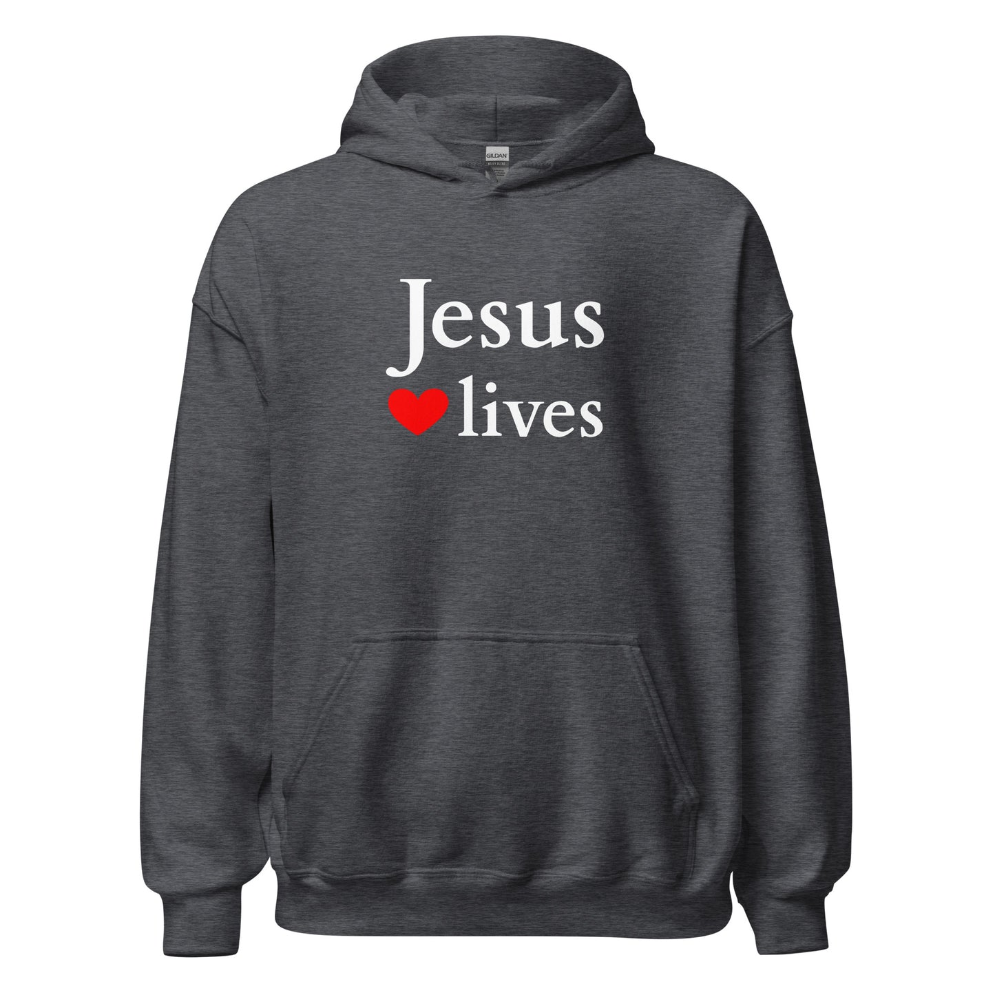 Jesus lives - Unisex Hoodie - dark design - EN faith design by Das Licht des Lebens