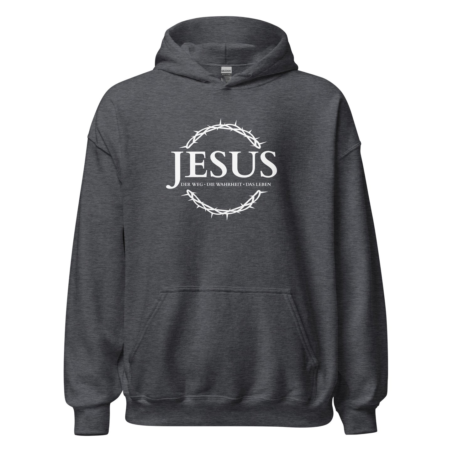 JESUS Der Weg, die Wahrheit, das Leben - Unisex-Kapuzenpullover - dunkles Design - DE ${variant-option} faith design by The Light of Life