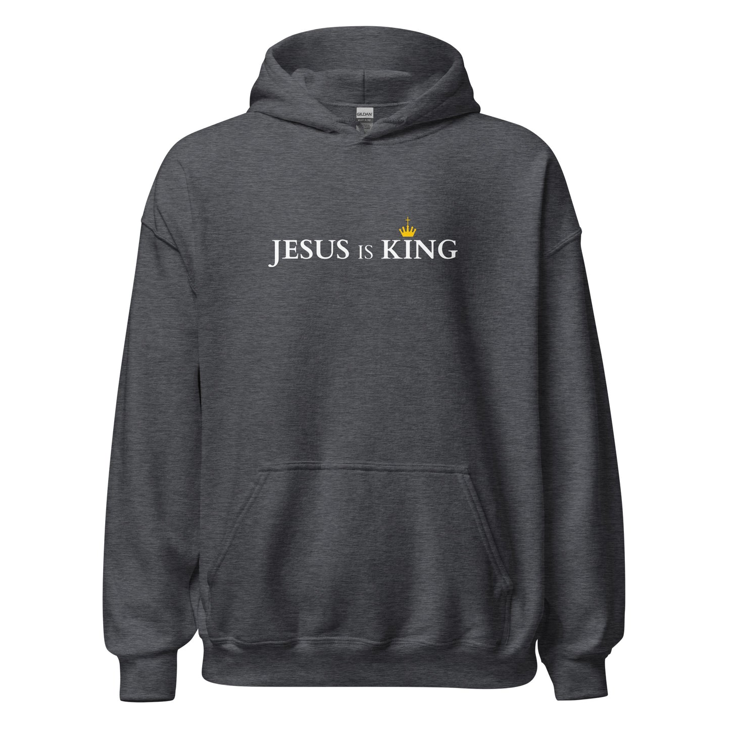 JESUS is KING - Unisex Hoodie - dark Design - EN faith design by The Light of Life
