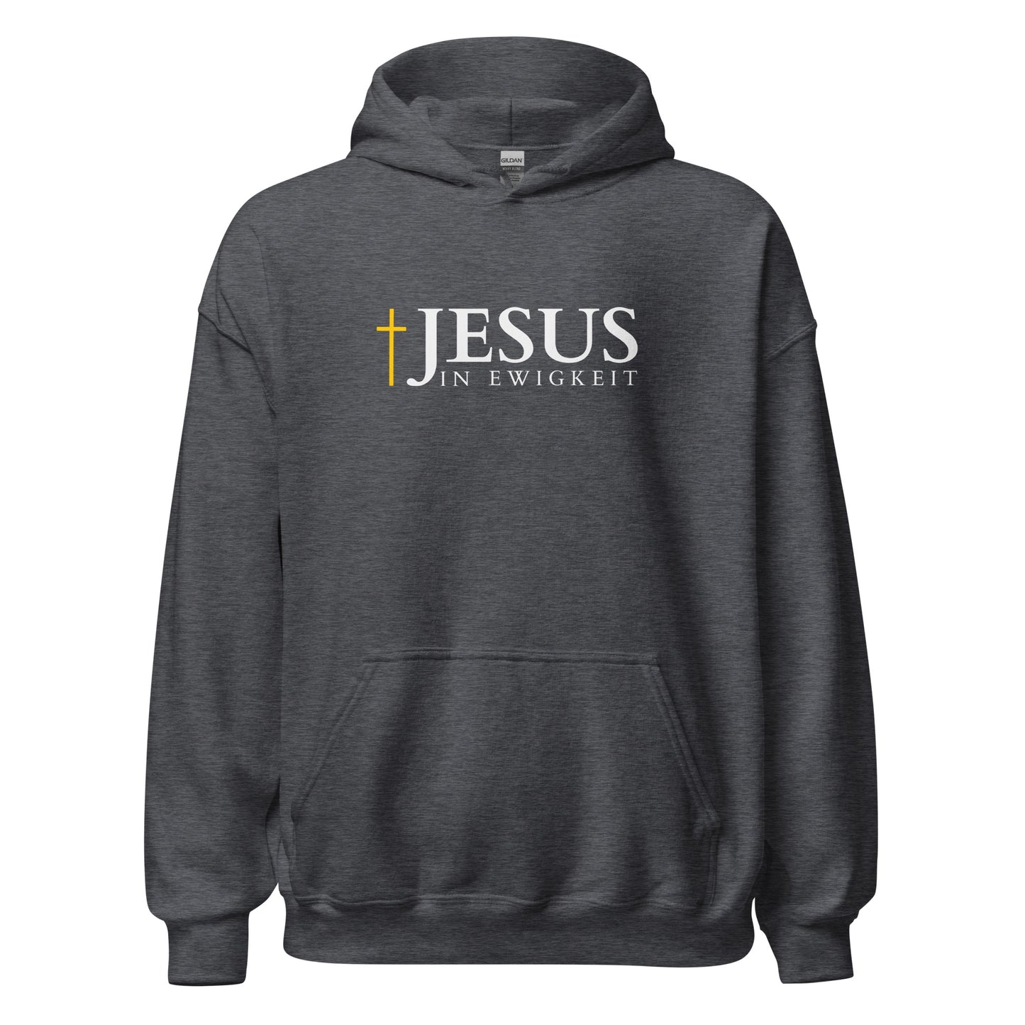 JESUS in EWIGKEIT - Unisex-Kapuzenpullover - dunkles Design - DE ${variant-option} faith design by The Light of Life