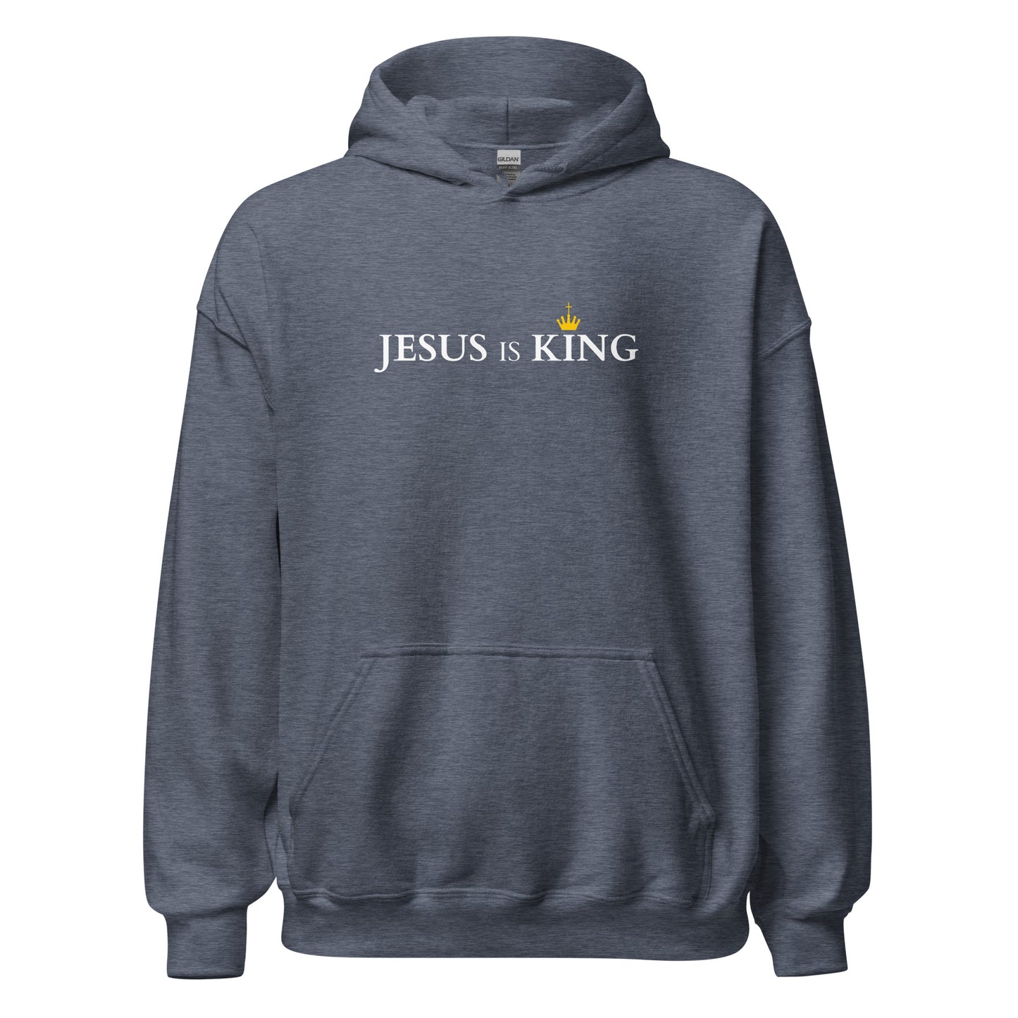 JESUS is KING - Unisex Hoodie - dark Design - EN faith design by The Light of Life