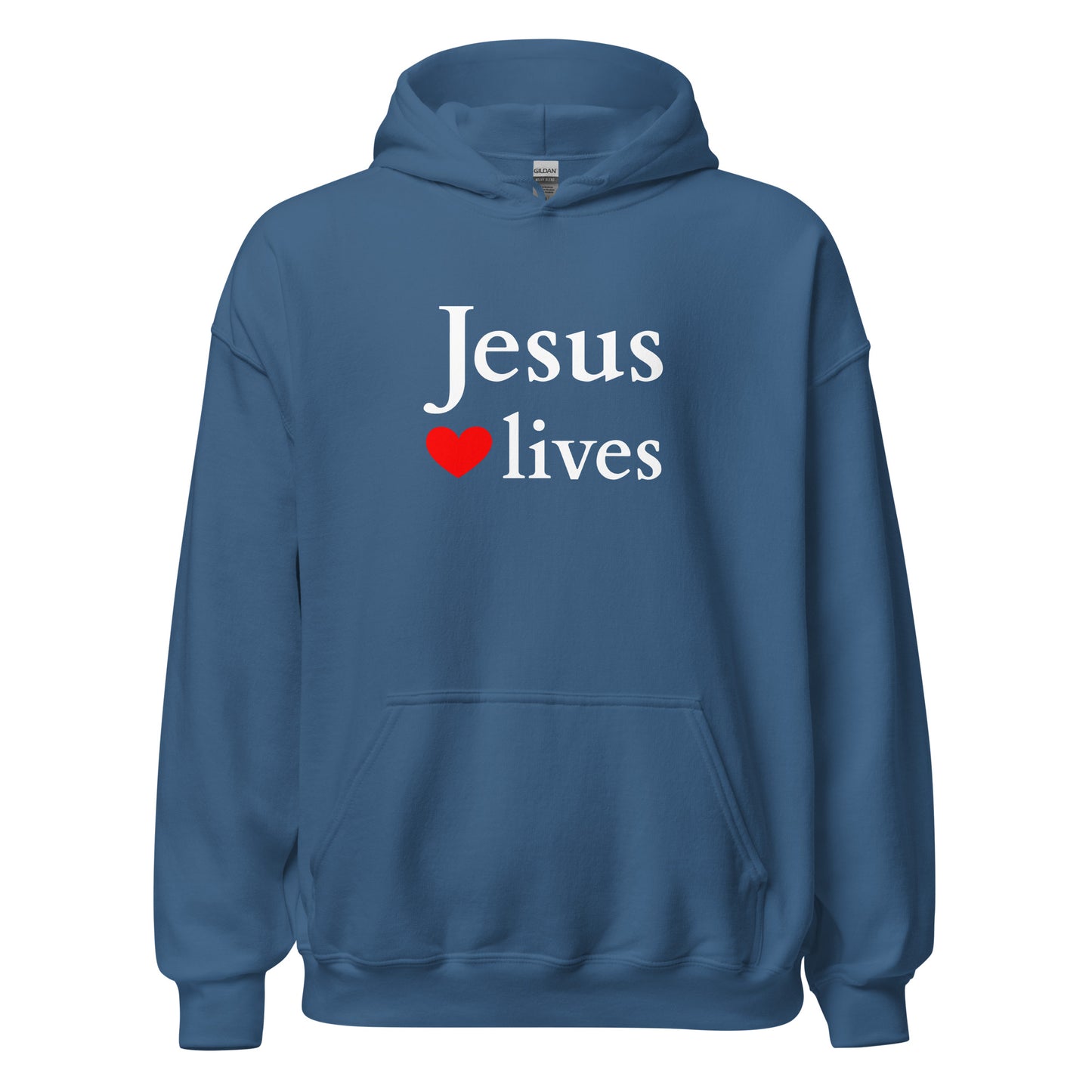 Jesus lives - Unisex Hoodie - dark design - EN faith design by Das Licht des Lebens