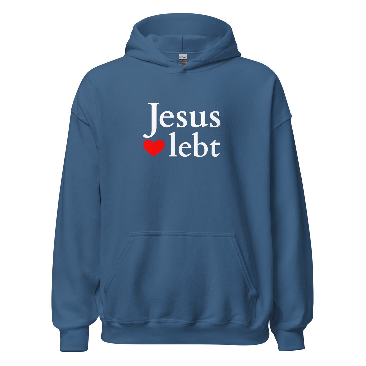 Jesus lebt - Unisex-Kapuzenpullover - dunkles design - DE faith design by Das Licht des Lebens