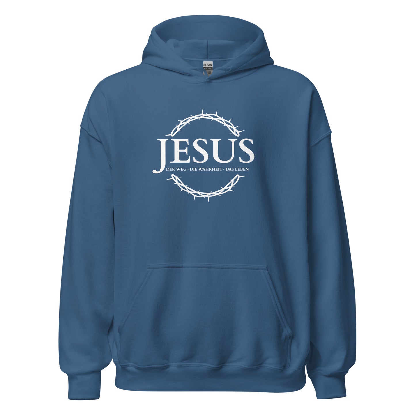 JESUS Der Weg, die Wahrheit, das Leben - Unisex-Kapuzenpullover - dunkles Design - DE ${variant-option} faith design by The Light of Life