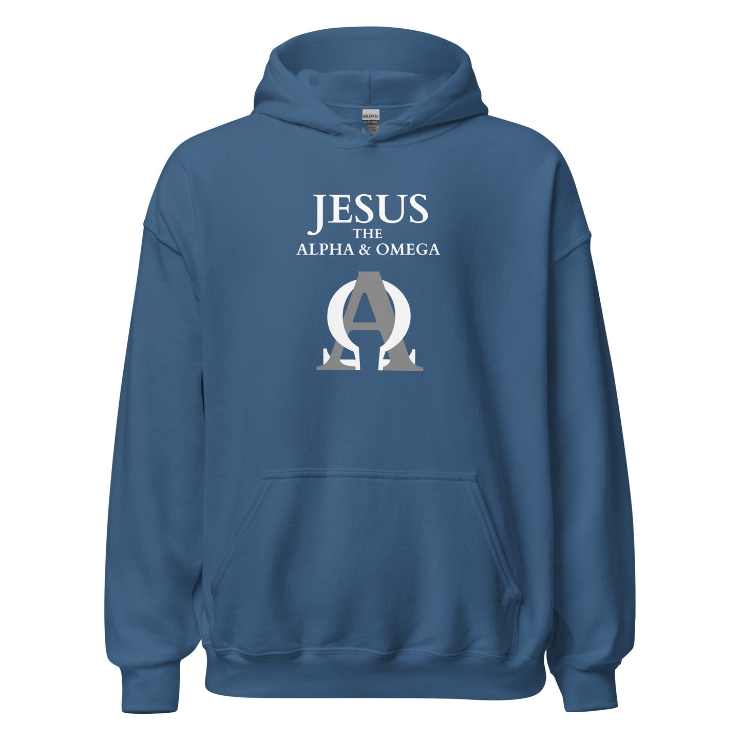 JESUS The Alpha & Omega - Unisex Hoodie - dark design - EN faith design by The Light of Life