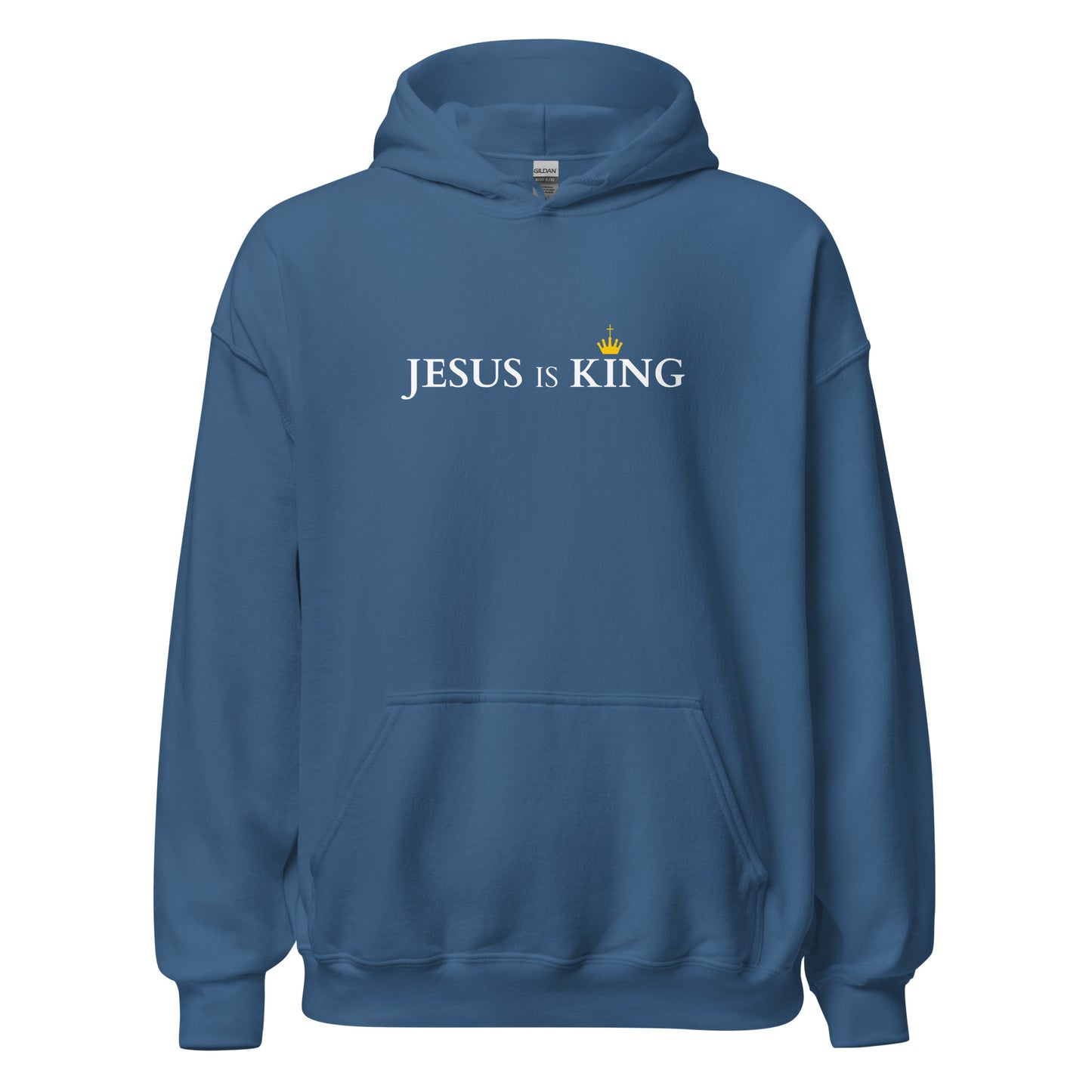 JESUS is KING - Unisex Hoodie - dark Design - EN faith design by The Light of Life