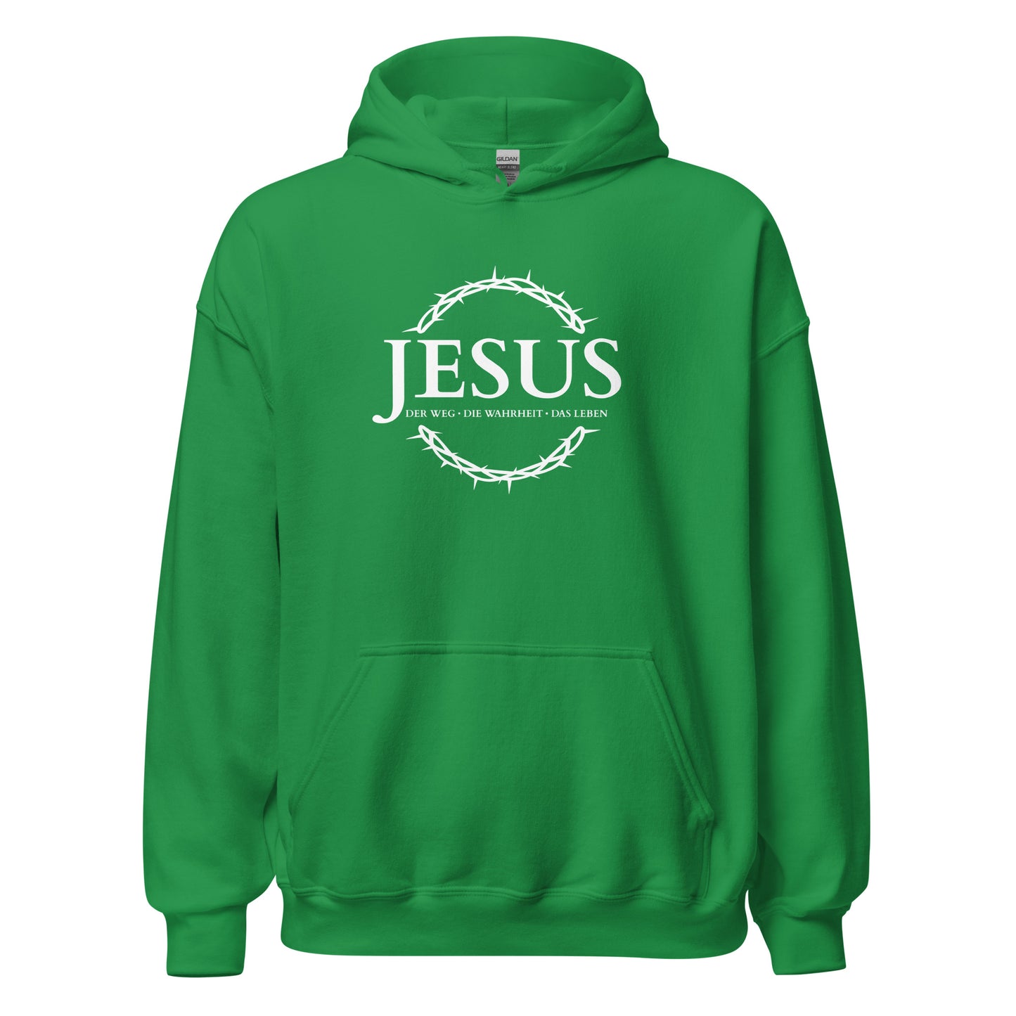 JESUS Der Weg, die Wahrheit, das Leben - Unisex-Kapuzenpullover - dunkles Design - DE ${variant-option} faith design by The Light of Life