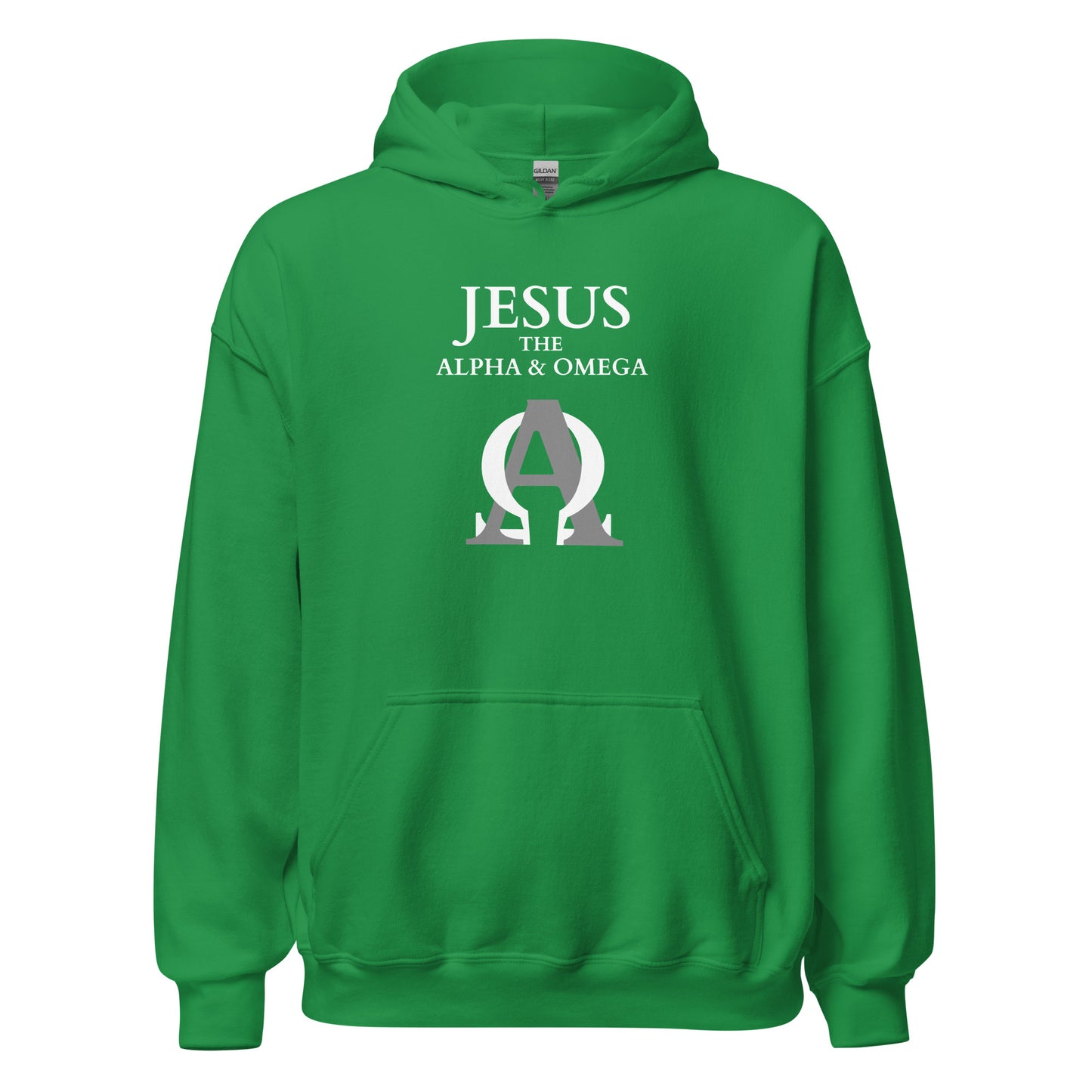 JESUS The Alpha & Omega - Unisex Hoodie - dark design - EN faith design by The Light of Life