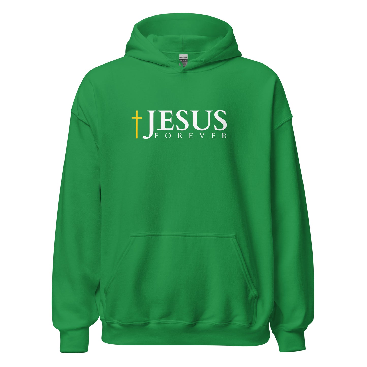 JESUS FOREVER - Unisex Hoodie - dark Design - EN ${variant-option} faith design by The Light of Life