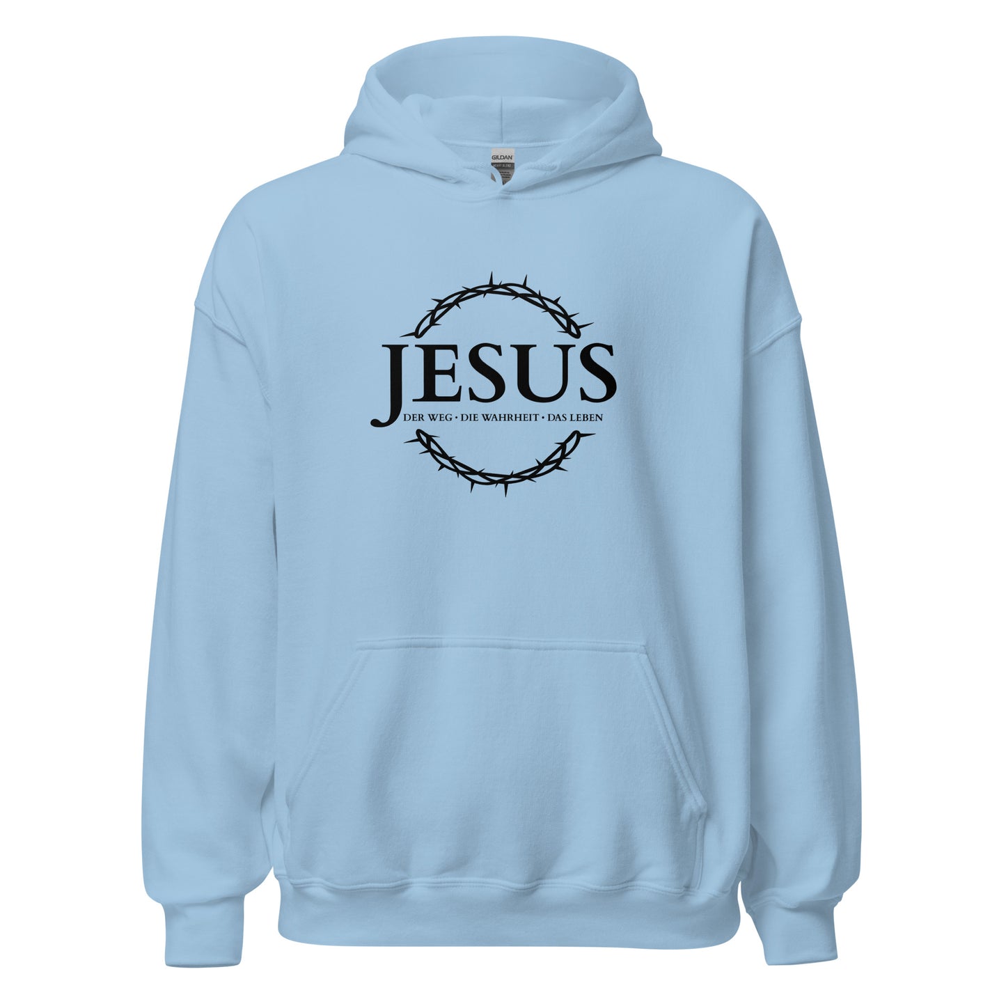 JESUS Der Weg, die Wahrheit, das Leben - Unisex-Kapuzenpullover - helles Design - DE ${variant-option} faith design by The Light of Life