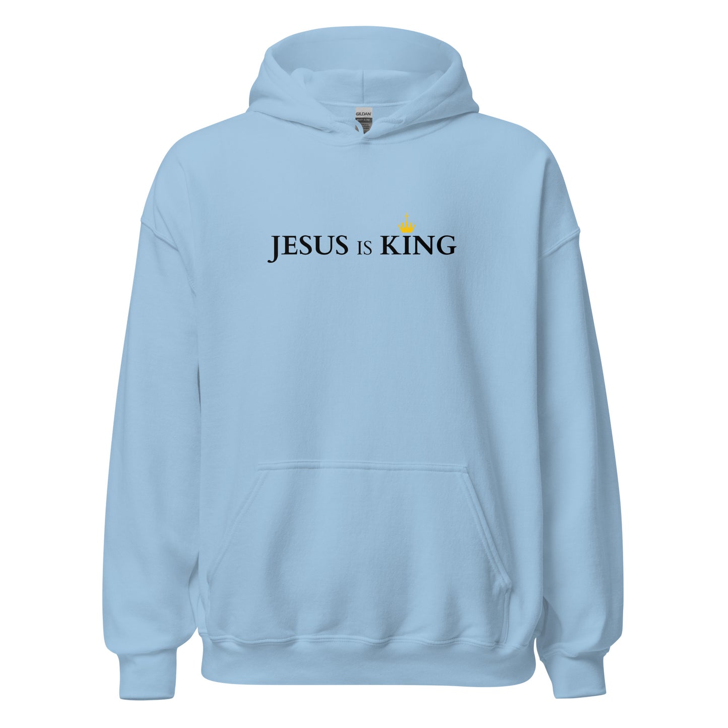 JESUS is KING - Unisex Hoodie - bright Design - EN faith design by The Light of Life