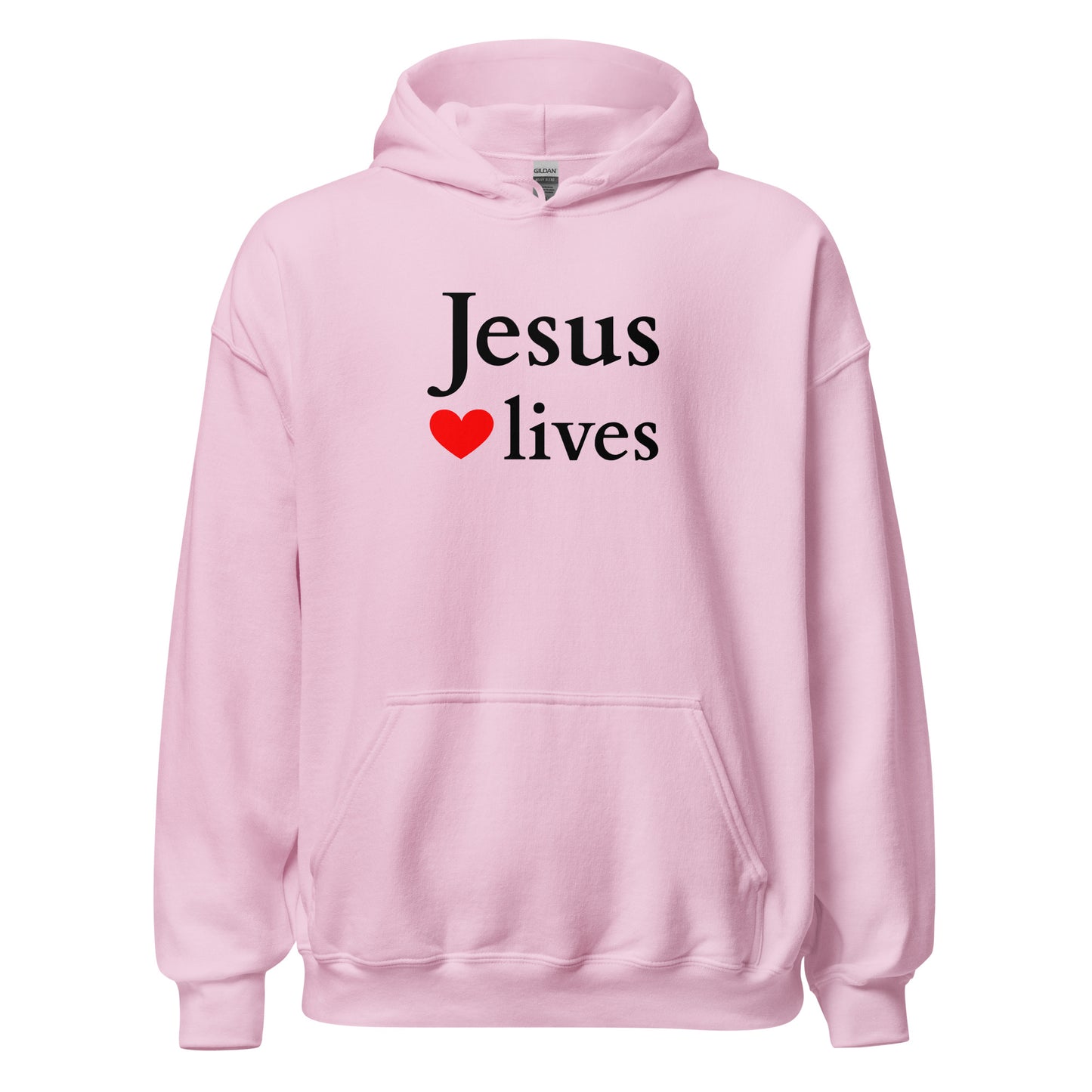 Jesus lives - Unisex Hoodie - helles Design - EN faith design by Das Licht des Lebens
