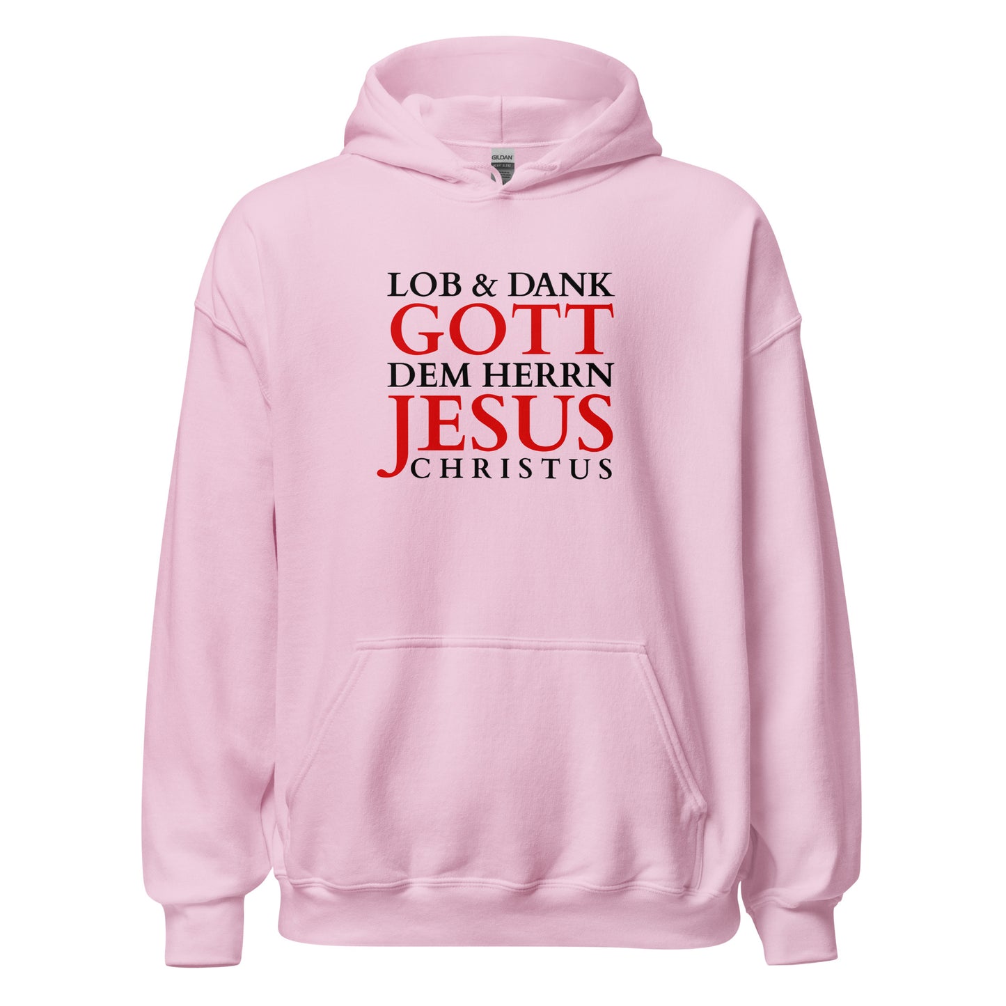 Lob & Dank Gott - Unisex Hoodie - helles Design - DE faith design by Das Licht des Lebens