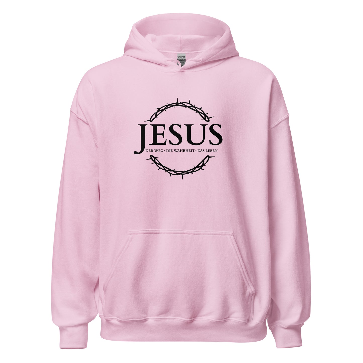 JESUS Der Weg, die Wahrheit, das Leben - Unisex-Kapuzenpullover - helles Design - DE ${variant-option} faith design by The Light of Life