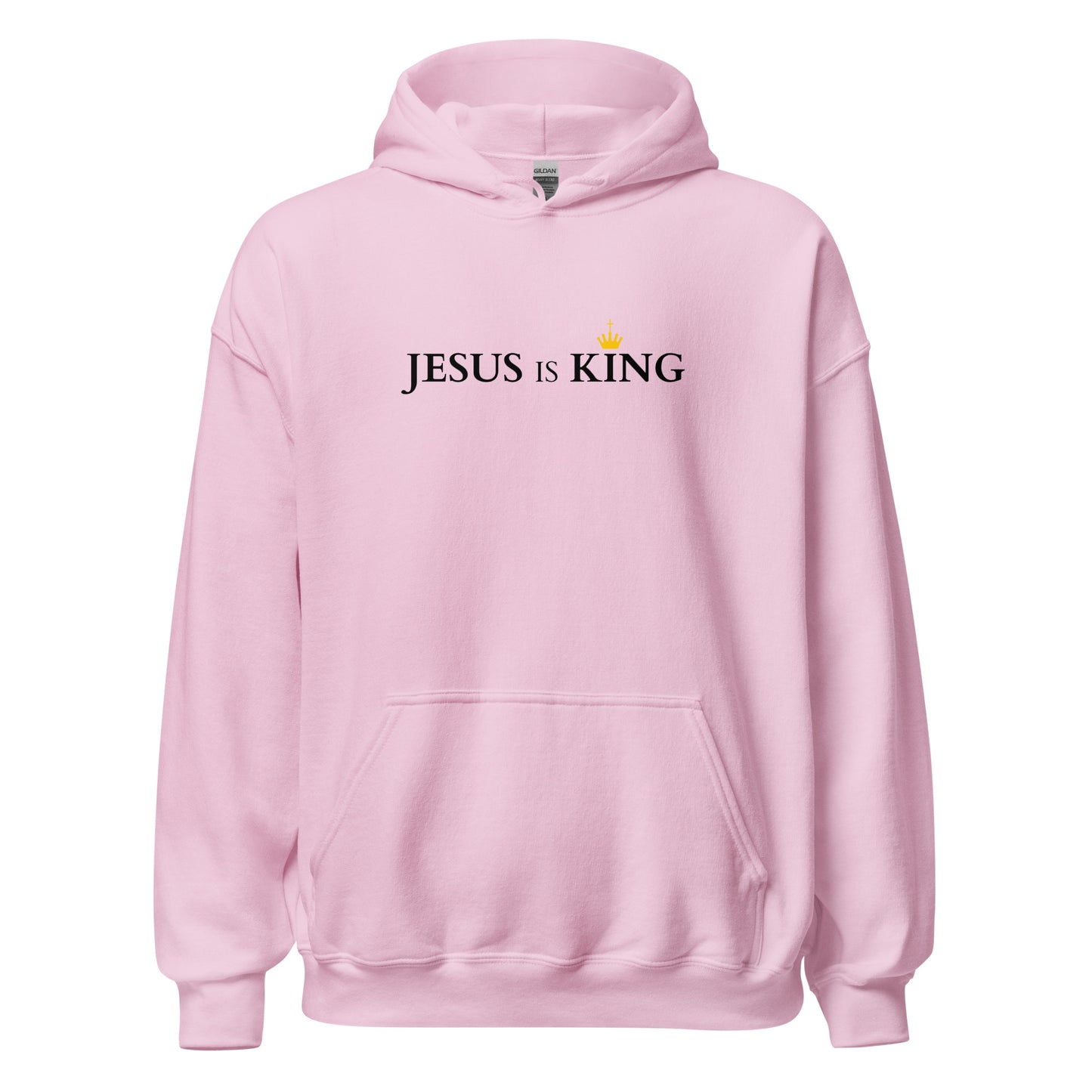 JESUS is KING - Unisex Hoodie - bright Design - EN faith design by The Light of Life
