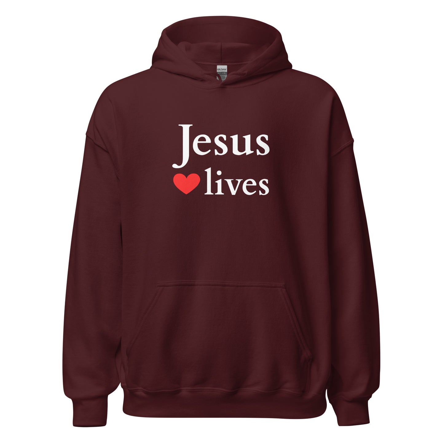 Jesus lives - Unisex Hoodie - dark design - EN faith design by Das Licht des Lebens