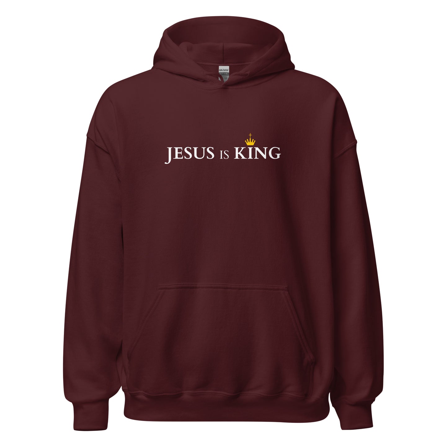 JESUS is KING - Unisex Hoodie - dark Design - EN faith design by The Light of Life