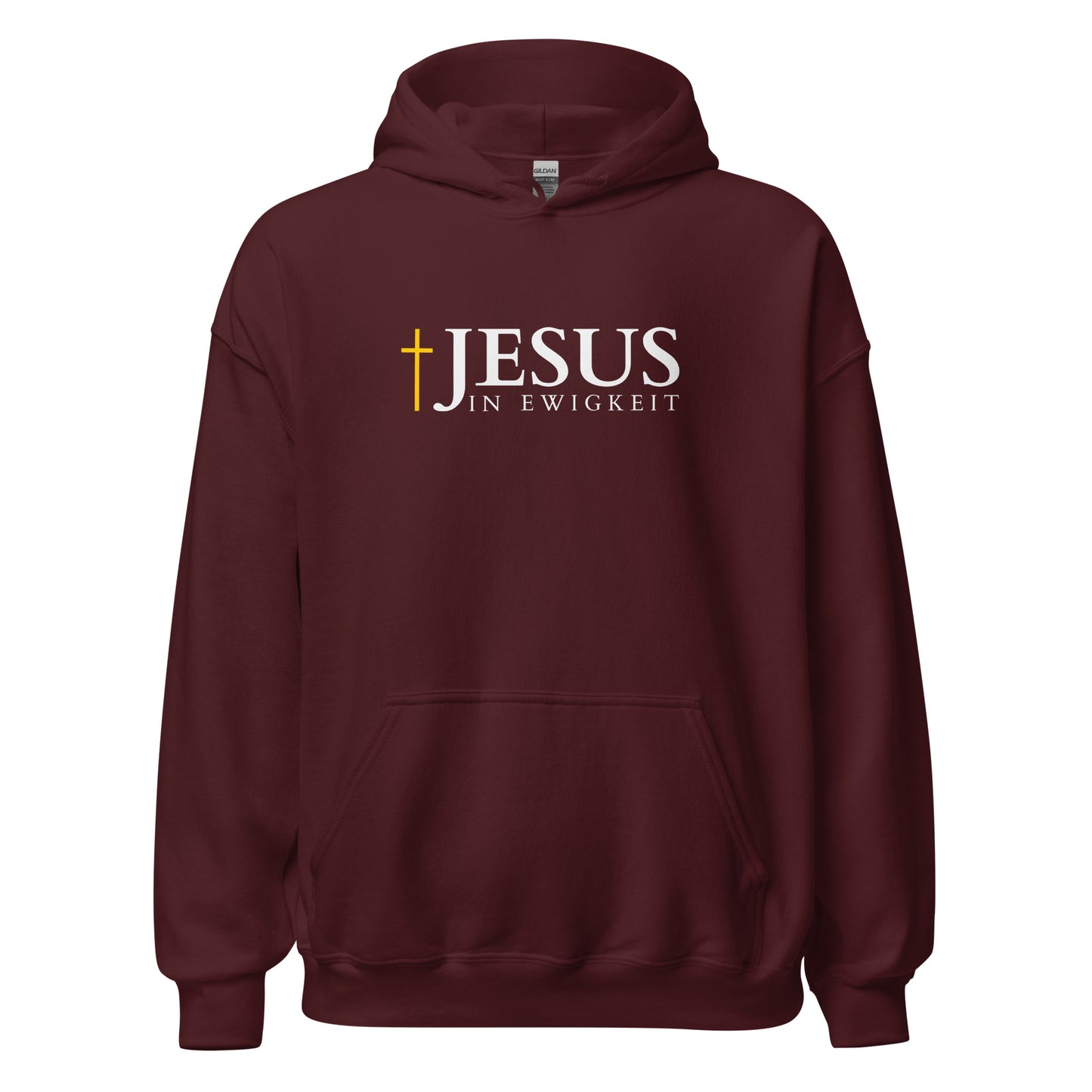 JESUS in EWIGKEIT - Unisex-Kapuzenpullover - dunkles Design - DE ${variant-option} faith design by The Light of Life