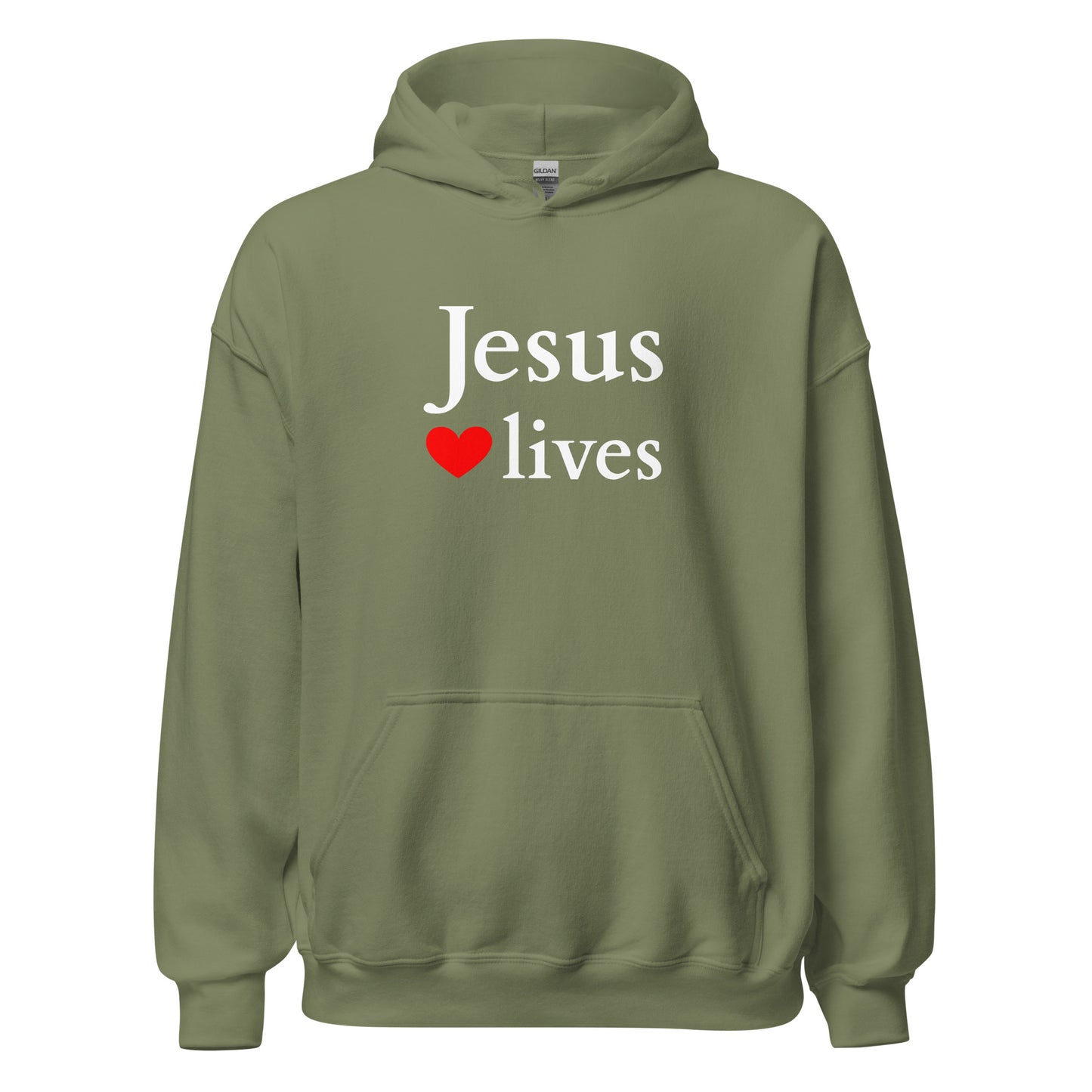 Jesus lives - Unisex Hoodie - dark design - EN faith design by Das Licht des Lebens