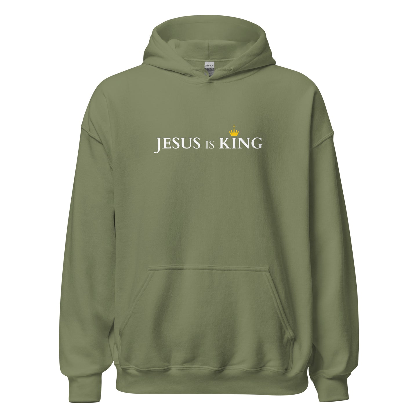 JESUS is KING - Unisex Hoodie - dark Design - EN faith design by The Light of Life