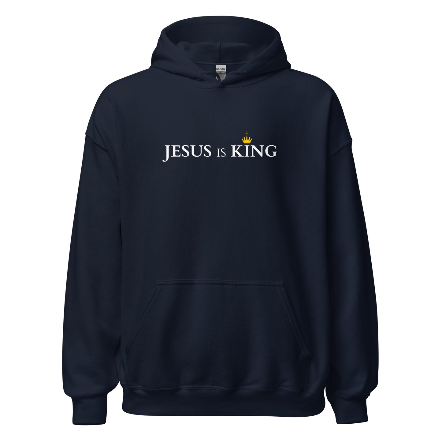 JESUS is KING - Unisex Hoodie - dark Design - EN faith design by The Light of Life